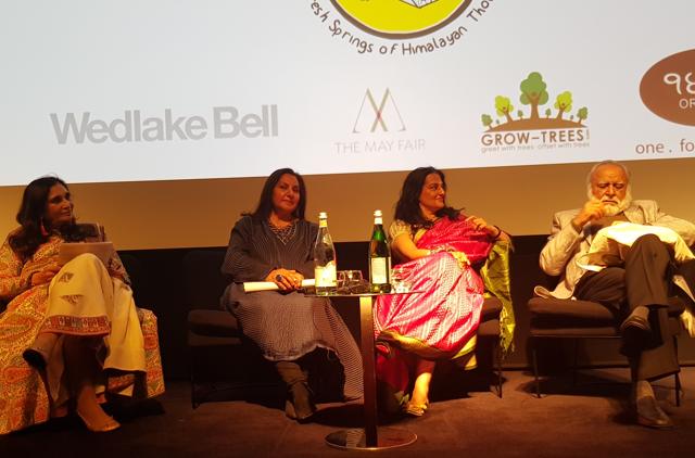 A panel discussion underway at the Khushwant Singh Lit-fest in London. (HT Photo) A panel discussion underway at the Khushwant Singh Lit-fest in London. (HT Photo)