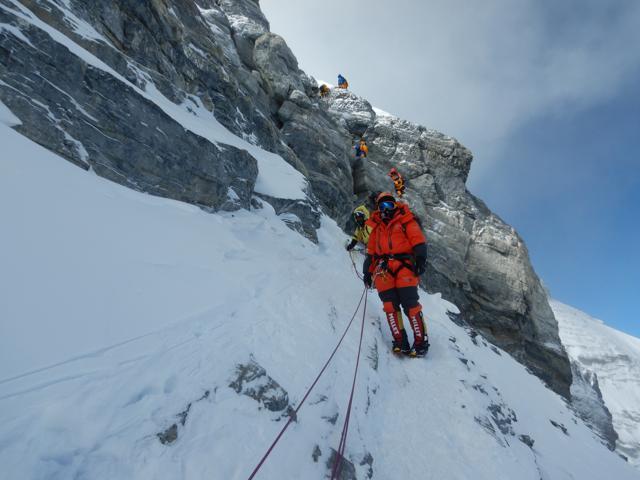 A moment from the climb.