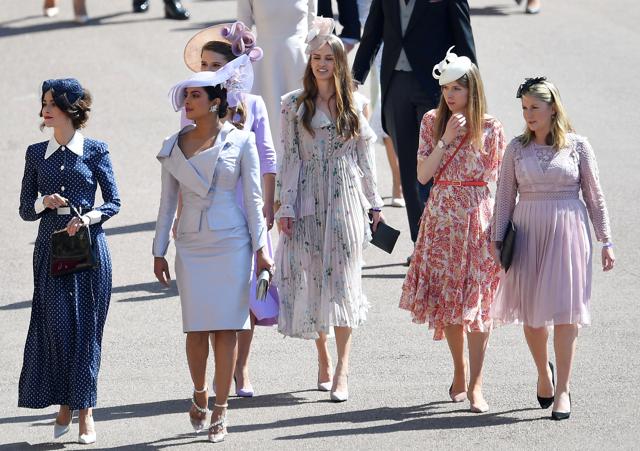 First Pics Of Priyanka Chopra From Meghan Markle Prince Harry Wedding Are Here And She Looks A Royal Herself Hindustan Times