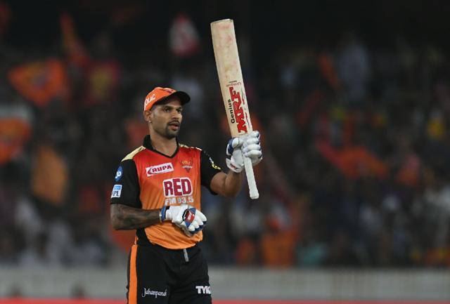 Sunrisers Hyderabad’s Shikhar Dhawan has scored 437 runs including four fifties in the 2018 Indian Premier League (IPL). (AFP) Sunrisers Hyderabad’s Shikhar Dhawan has scored 437 runs including four fifties in the 2018 Indian Premier League (IPL). (AFP)