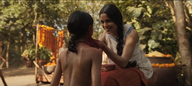Freida Pinto as Messua in Mowgli.
