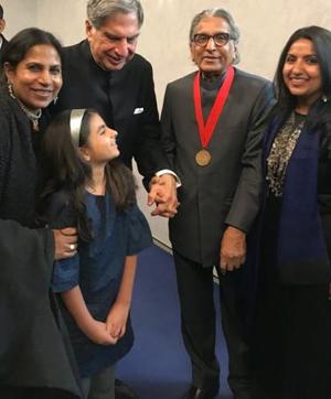 BV Doshi with Ratan Tata.