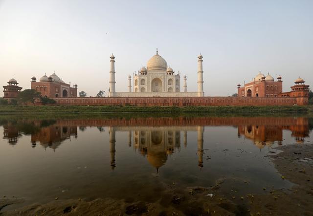 The historic Taj Mahal is pictured from across the Yamuna river in Agra, India, May 20, 2018. (REUTERS) The historic Taj Mahal is pictured from across the Yamuna river in Agra, India, May 20, 2018. (REUTERS)
