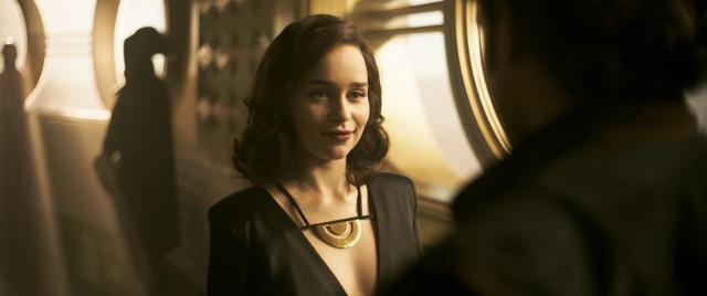 This image released by Lucasfilm shows Emilia Clarke as Qi'ra in a scene from Solo: A Star Wars Story. (AP) This image released by Lucasfilm shows Emilia Clarke as Qi'ra in a scene from Solo: A Star Wars Story. (AP)