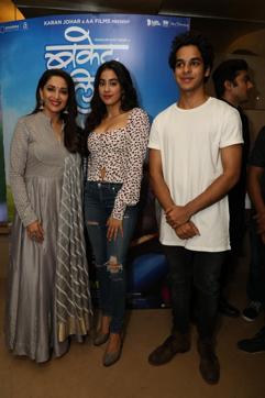 Janhvi and Ishaan at the special screening of Bucket List.
