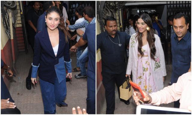 Kareena Kapoor Khan and Sonam K Ahuja are leaving no stones unturned to promote their film, Veere Di Wedding. (Viral Bhayani) Kareena Kapoor Khan and Sonam K Ahuja are leaving no stones unturned to promote their film, Veere Di Wedding. (Viral Bhayani)