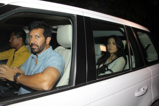 Kabir Khan with wife Mini Mathur at Yashraj Studio. (Viral Bhayani)