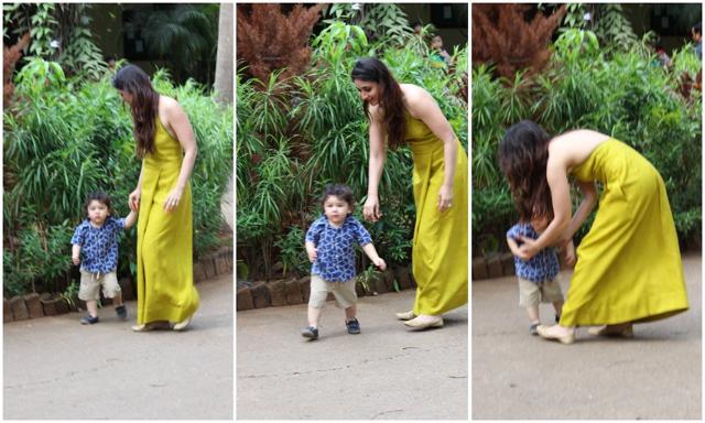 Taimur Ali Khan is clearly the star here. (Viral Bhayani)