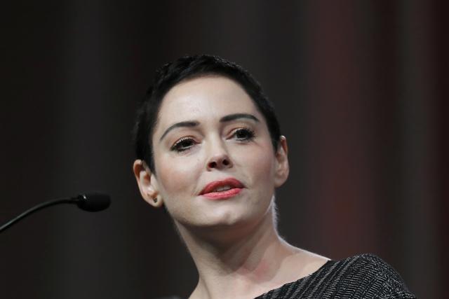 Actress Rose McGowan speaks at the inaugural Women's Convention in Detroit. (AP File Photo) Actress Rose McGowan speaks at the inaugural Women's Convention in Detroit. (AP File Photo)
