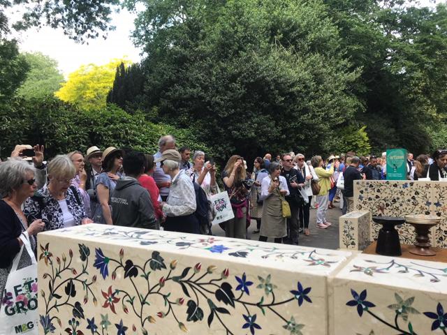 Visitors at the Chelsea Flower Show in London. Visitors at the Chelsea Flower Show in London.