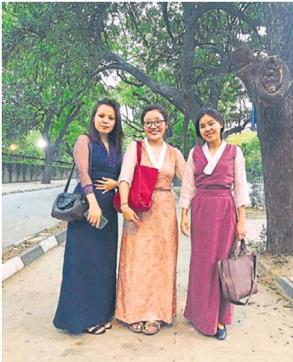 Tenzin Kunsang, Tenzin Dekyong and Tenzing Doma, have been in India all their lives as children of exile. (HT photo) Tenzin Kunsang, Tenzin Dekyong and Tenzing Doma, have been in India all their lives as children of exile. (HT photo)