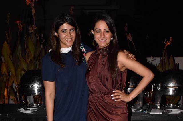 Ekta Kapoor with Anita Hassnandani. (Viral Bhayani)