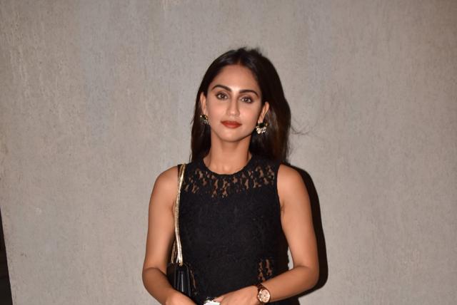 Krystel D’Souza at the party. (Viral Bhayani)