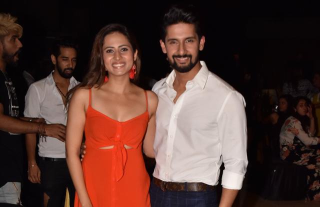 Sargun Mehta and Ravi Dubey at the party. (Viral Bhayani)