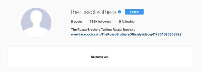 A screenshot of the Russos’ Instagram page. A screenshot of the Russos’ Instagram page.