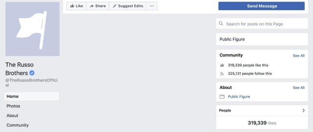 A screenshot of the Russos’ Facebook. A screenshot of the Russos’ Facebook.