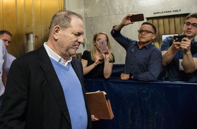 In this file photo taken on May 25, 2018 Harvey Weinstein leaves the Manhattan Criminal Court in New York. (AFP) In this file photo taken on May 25, 2018 Harvey Weinstein leaves the Manhattan Criminal Court in New York. (AFP)