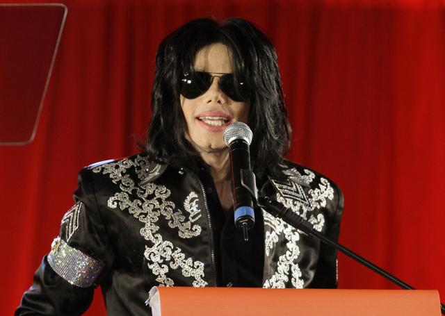 In this March 5, 2009 file photo, Michael Jackson announces upcoming concerts at the London O2 Arena in London. (AP) In this March 5, 2009 file photo, Michael Jackson announces upcoming concerts at the London O2 Arena in London. (AP)