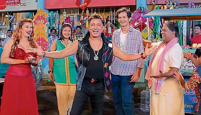 Singer Sukhwinder Singh in a still from Marathi film Raja Singer Sukhwinder Singh in a still from Marathi film Raja