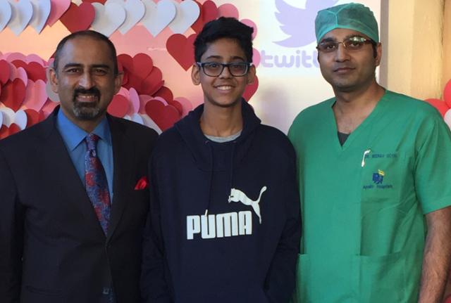 Mrityunjay Pandey with Dr Anupam Sibal(left) and Neerav Goyal(right). Mrityunjay Pandey with Dr Anupam Sibal(left) and Neerav Goyal(right).