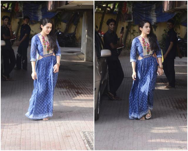 Sara Ali Khan looks picture perfect. (Viral Bhayani) Sara Ali Khan looks picture perfect. (Viral Bhayani)