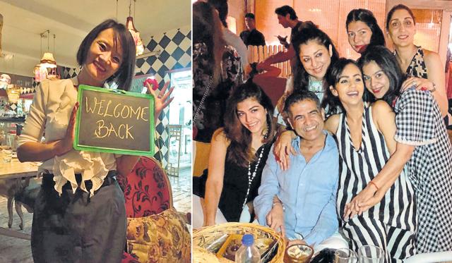 (LtoR) A staff member welcomes the popular restaurateur; AD Singh at a get-together. (LtoR) A staff member welcomes the popular restaurateur; AD Singh at a get-together.