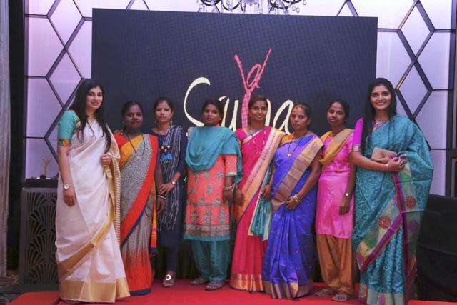 Jyotika Bhatia (left) and Vaishali Gandhi (extreme right) with women from Srujna. Jyotika Bhatia (left) and Vaishali Gandhi (extreme right) with women from Srujna.