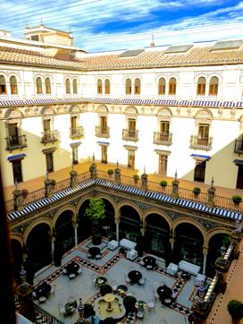 The courtyard of Alfonso XIII in Seville. (Vir Sanghvi)