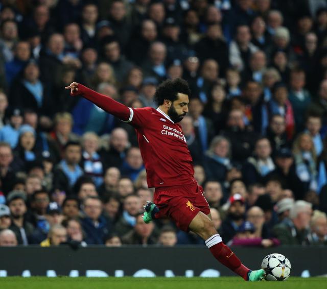 Mohamed Salah during the Champions League quarter final match between Manchester City and Liverpool at the Etihad Stadium (Shutterstock) Mohamed Salah during the Champions League quarter final match between Manchester City and Liverpool at the Etihad Stadium (Shutterstock)