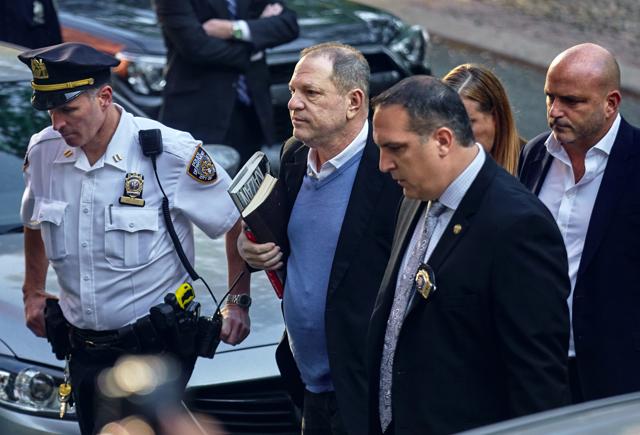 In this May 25, 2018, file photo, Harvey Weinstein arrives at the first precinct while turning himself to authorities following allegations of sexual misconduct in New York. (AP) In this May 25, 2018, file photo, Harvey Weinstein arrives at the first precinct while turning himself to authorities following allegations of sexual misconduct in New York. (AP)