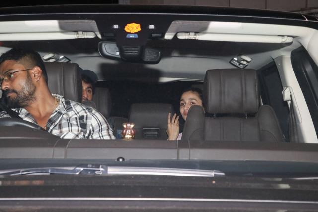 Ranbir Kapoor and Alia Bhatt leave the Brahmastra sets together (Viral Bhayani)