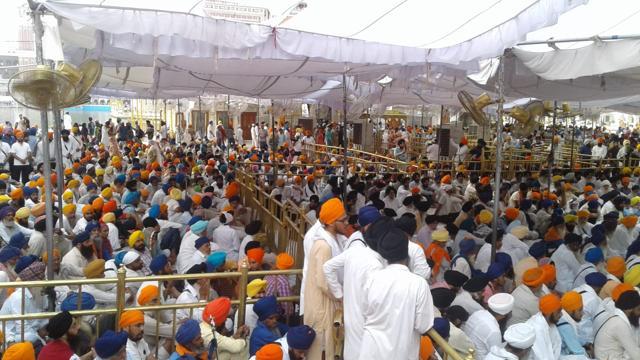 Overall, the function organised by the SGPC remained peaceful and no untoward incident was reported. (Sameer Sehgal/HT)