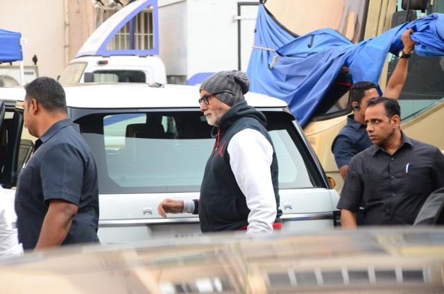 Amitabh Bachchan at Mehmoob Studio. (Viral Bhayani)