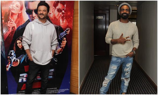 Actor Anil Kapoor and his Race 3 director Remo D’Souza remained busy giving interviews. (Viral Bhayani)