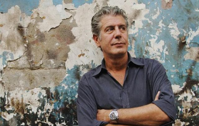 Bourdain in a promotional picture for No Reservations. Bourdain in a promotional picture for No Reservations.