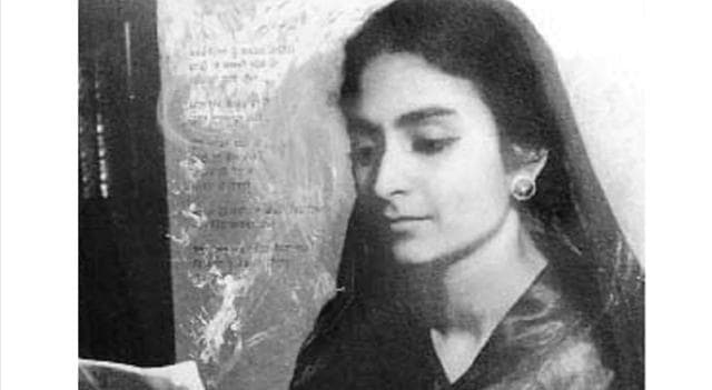Amrita Pritam in her youth. Amrita Pritam in her youth.