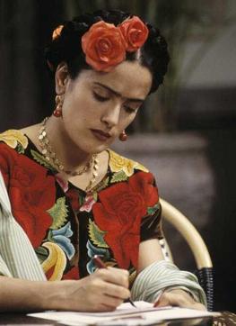 Salma Hayek as Frida in a still from the film. Salma Hayek as Frida in a still from the film.