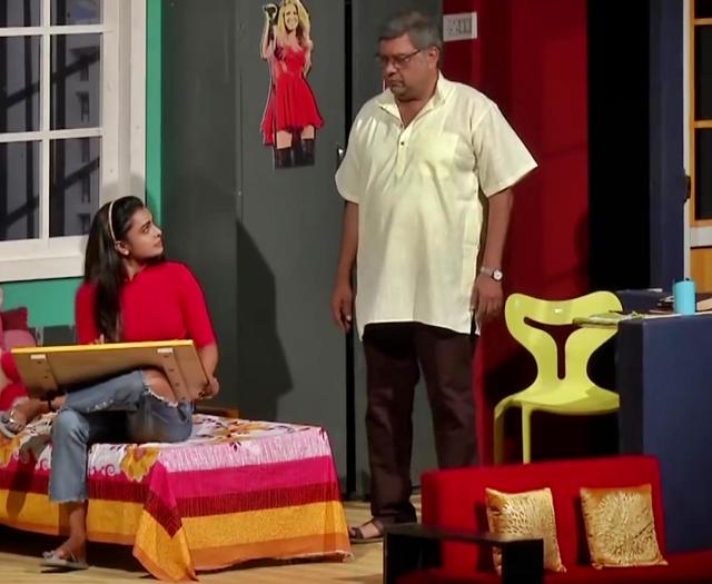 A still from Ajit Bhure directed Marathi play Dear Aajo (HTPHOTO) A still from Ajit Bhure directed Marathi play Dear Aajo (HTPHOTO)