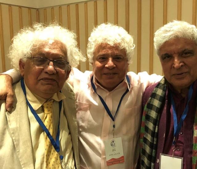 Lord Meghnad Desai, Suhel Seth and Javed Akhtar. Lord Meghnad Desai, Suhel Seth and Javed Akhtar.