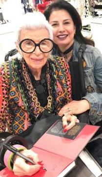 Ritu Beri (right) with Iris Apfel.