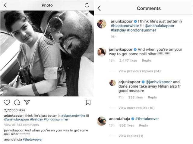 Anshula Kapoor and Arjun Kapoor’s pic got a lot of love from the family. Anshula Kapoor and Arjun Kapoor’s pic got a lot of love from the family.