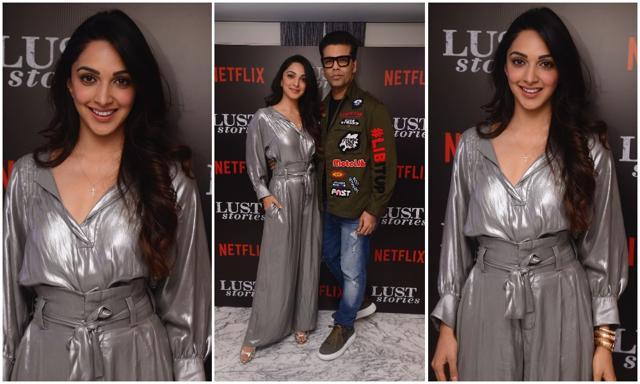 Kiara Advani and Karan Johar look good together. (Viral Bhayani)