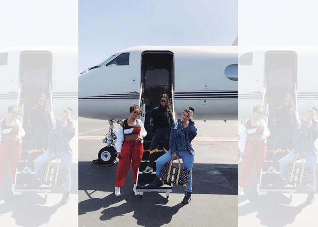Kylie Jenner, Kourtney Kardashain and Jordyn Woods arrive on the first weekend of Coachella Kylie Jenner, Kourtney Kardashain and Jordyn Woods arrive on the first weekend of Coachella