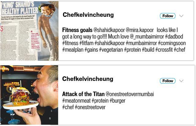 Chef Kelvin Cheung’s Instagram account is the perfect balance between eating your heart out and sweating it out too Chef Kelvin Cheung’s Instagram account is the perfect balance between eating your heart out and sweating it out too