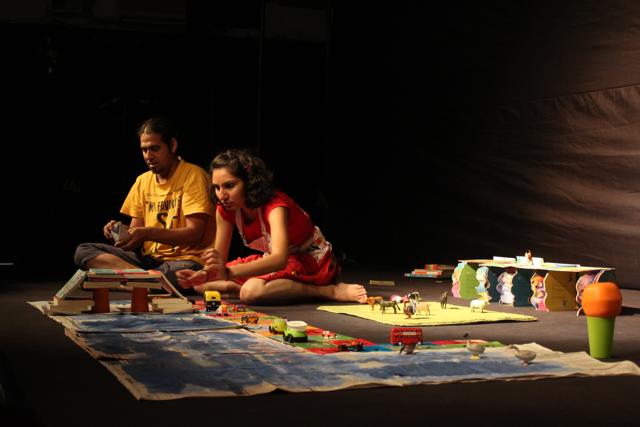 A scene from the play My Room My World. A scene from the play My Room My World.