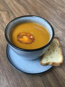 Tomato and barley soup. Tomato and barley soup.