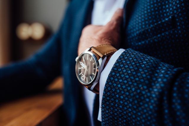 Get yourself a stylish watch, followed by a simple and clean leather bracelet and a belt. Spruce the (Shutterstock)