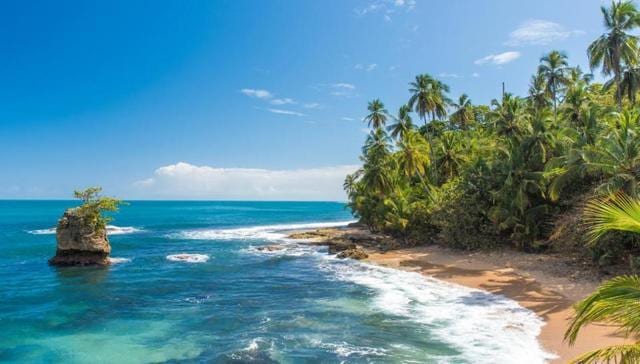 Wild caribbean beach of Manzanillo at Puerto Viejo, Costa Rica.(Shutterstock) Wild caribbean beach of Manzanillo at Puerto Viejo, Costa Rica.(Shutterstock)