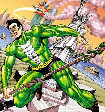 Nagraj often seems inspired by Spiderman. (Raj Comics) Nagraj often seems inspired by Spiderman. (Raj Comics)