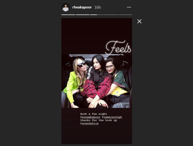 Rhea Kapoor with her sister Sonam are currently in London. (Rheakapoor/Instagram)